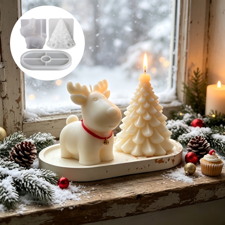 Candle Making Kit - Set di 3 Stampi in Silicone