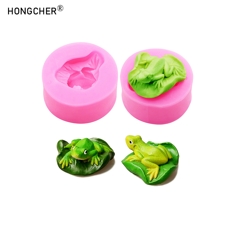 Candle Molds - Foglia di loto Rana Resina Micro
