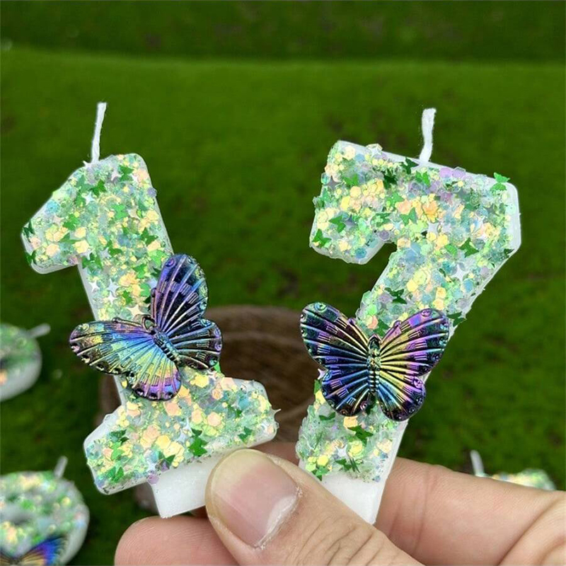 1Pc Verde Paillettes Numero 0- - Paraffin Wax recensione e prezzo